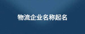 物流企業(yè)名稱(chēng)起名