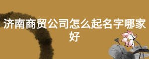 濟(jì)南商貿(mào)公司怎么起名字哪家好