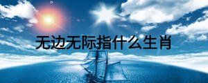 無(wú)邊無(wú)際指什么生肖