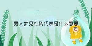 男人夢(mèng)見紅磚代表是什么意思